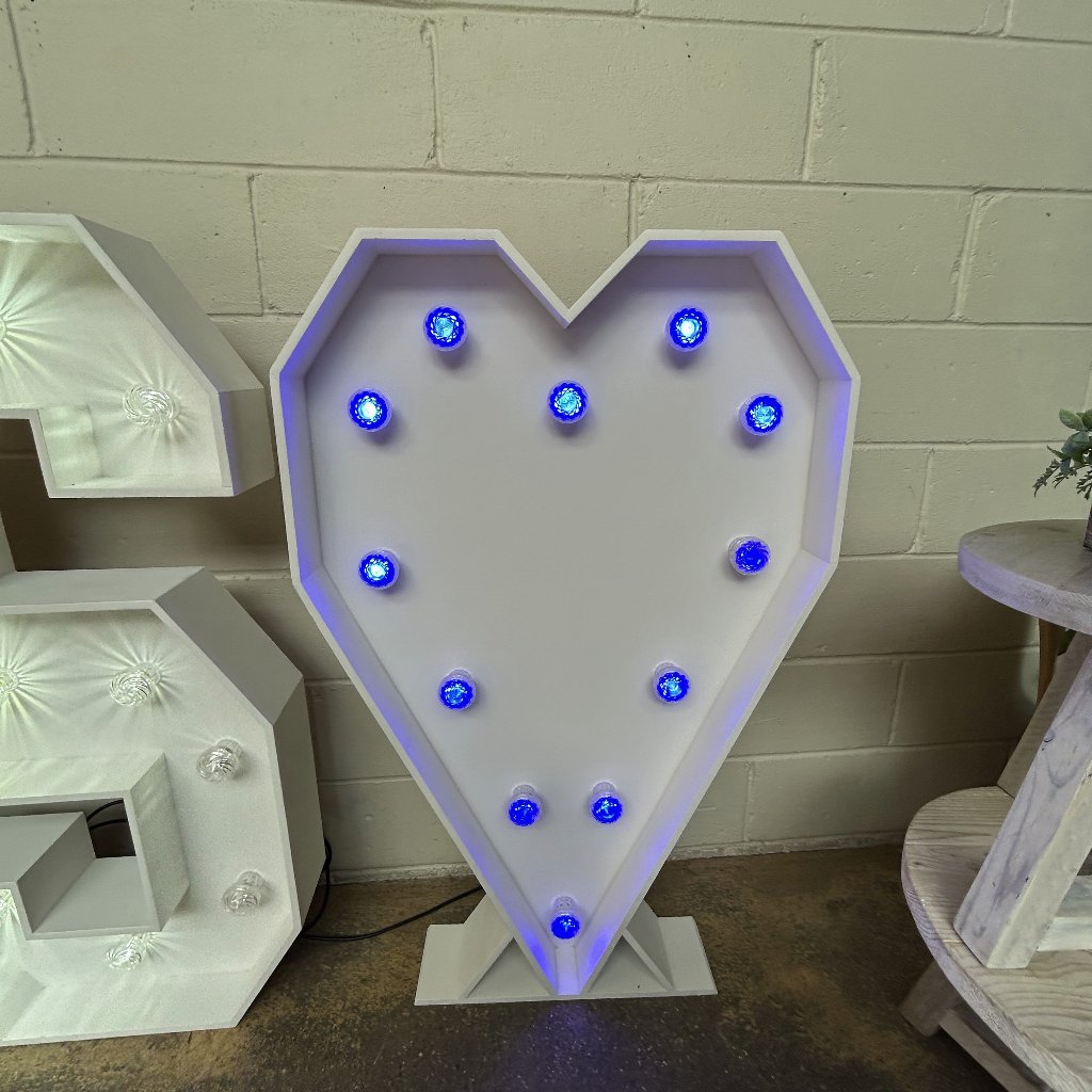 4ft LED Light Up Heart