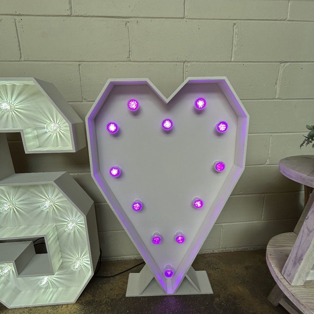 4ft LED Light Up Heart