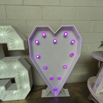 4ft LED Light Up Heart