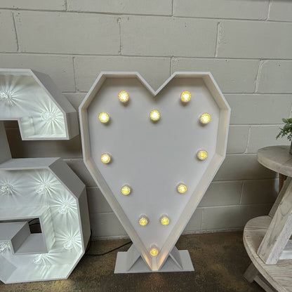 4ft LED Light Up Heart