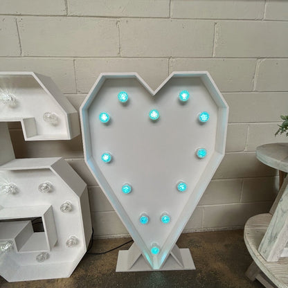4ft LED MR & MRS Letters & Heart