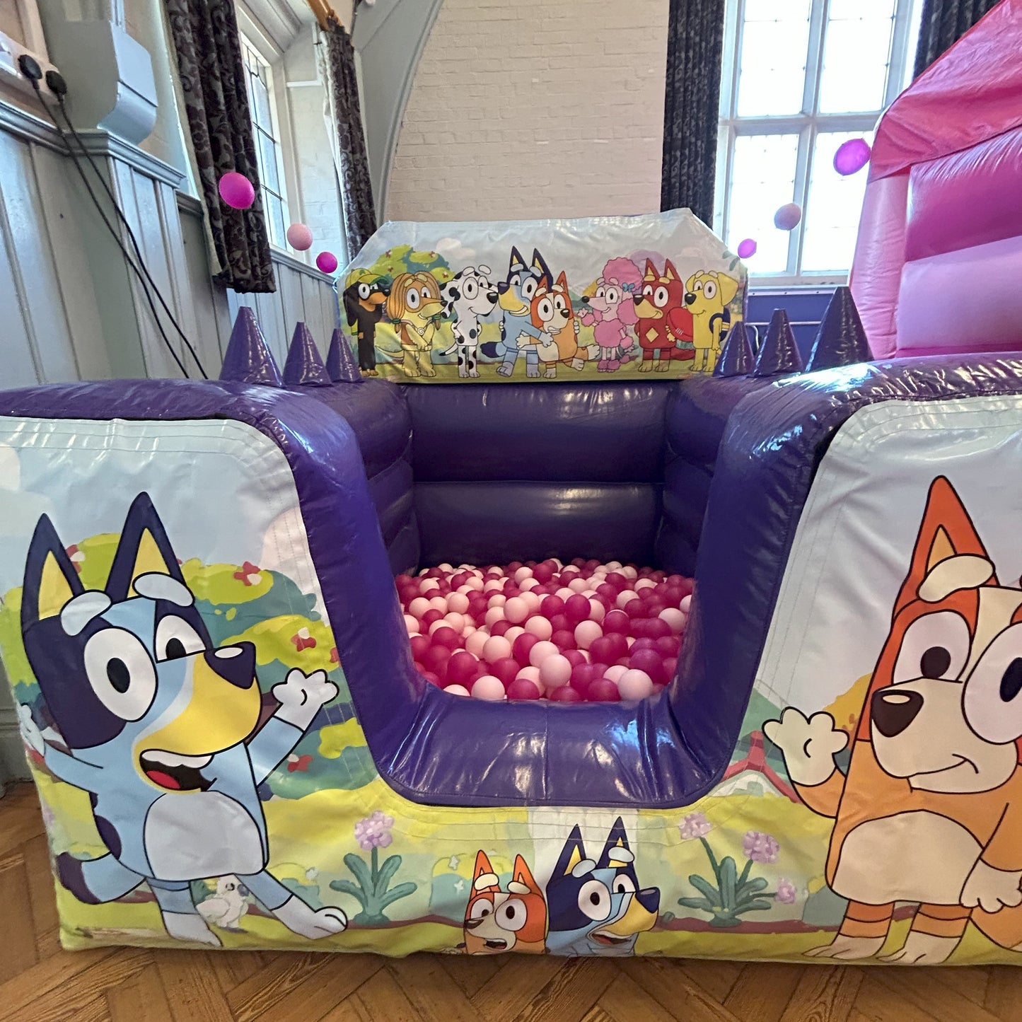 Bluey Purple Inflatable Ball Pool Air Juggler