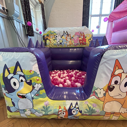 Bluey Purple Inflatable Ball Pool Air Juggler