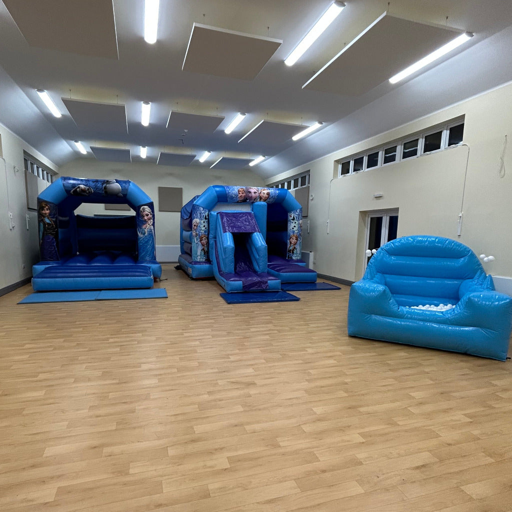 Ice Bouncy Castle, Ice Bounce 'n' Slide Bouncy Castle & Ball Pool Package