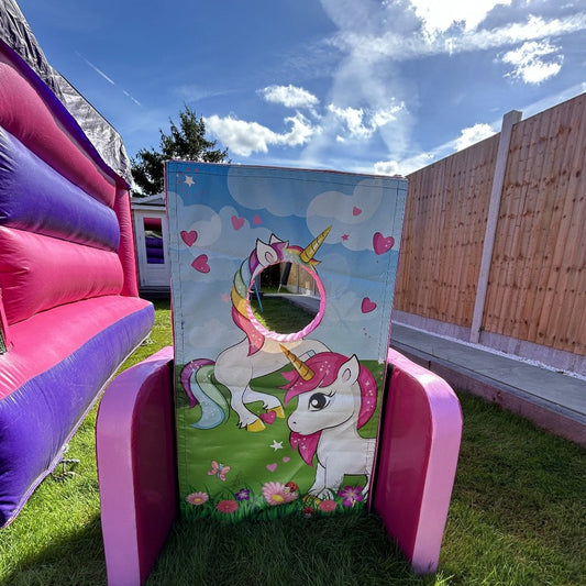 Unicorn ‘Face in Hole’  Peek a Boo Pink