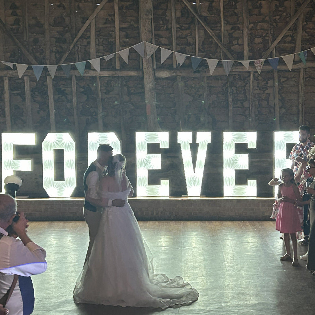 4ft LED Light Up Letters FOREVER