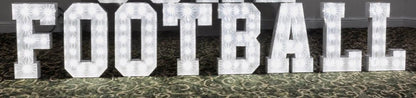 4ft LED Light Up Letters Football