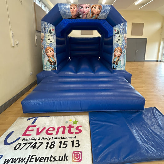 Frozen 2 Bouncy Castle Blue