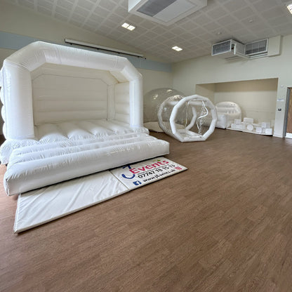 White Bouncy Castle Plain