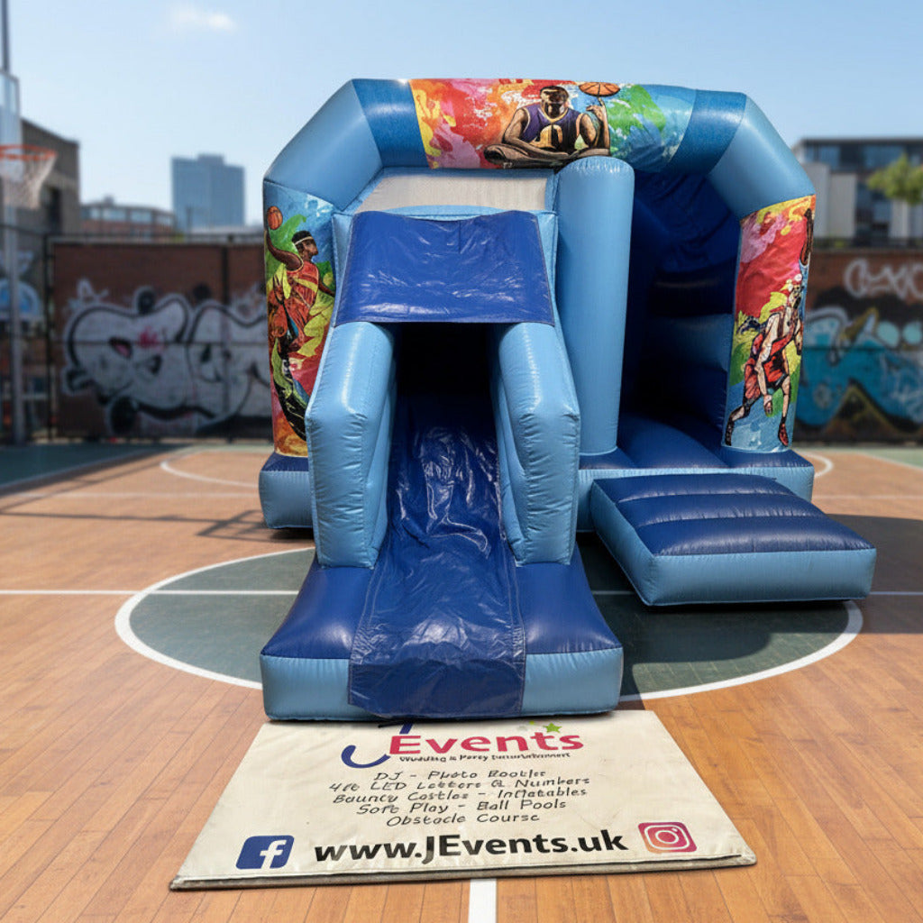 Basketball Blue Bounce 'n' Slide