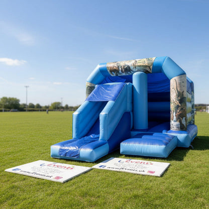 Blue Bounce 'n' Slide Dinosaur Themed