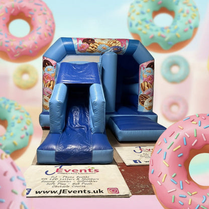 Blue Bounce 'n' Slide Donuts / Doughnuts Themed