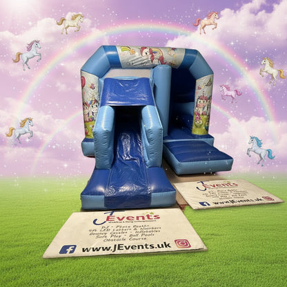 Party Time Unicorn Blue Bounce 'n' Slide