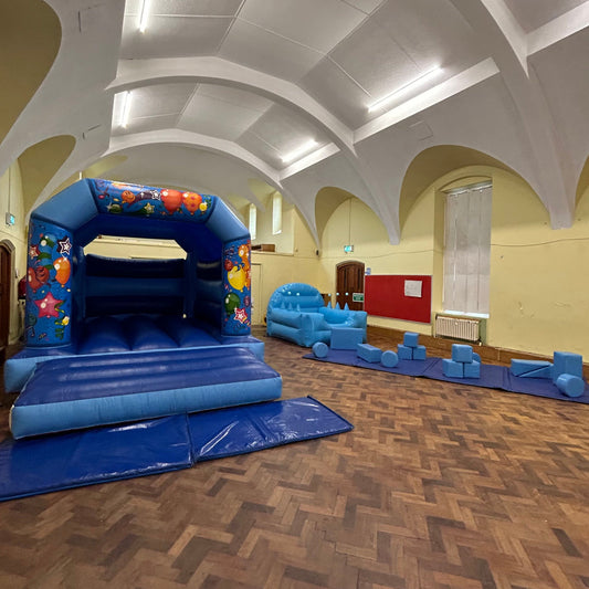 Blue Bouncy Castle Package