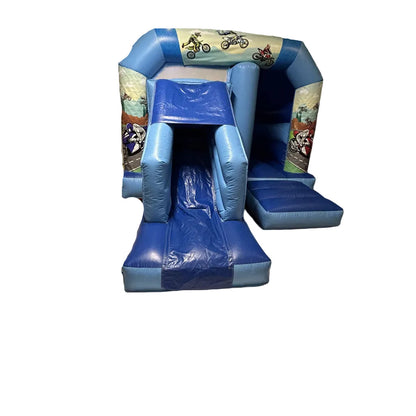 Blue Bounce 'n' Slide Motorcross / Motorbikes / Bikes Themed