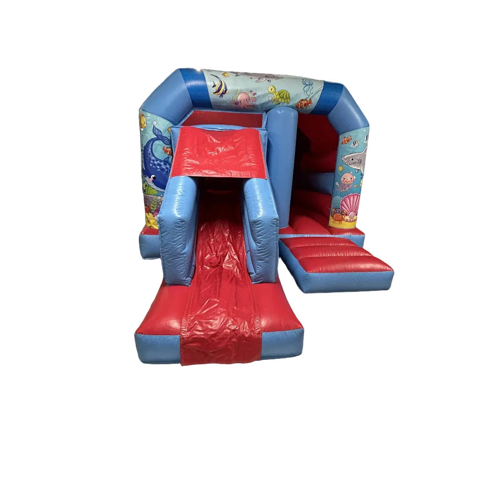 Red & Blue Bounce 'n' Slide Under The Sea Themed
