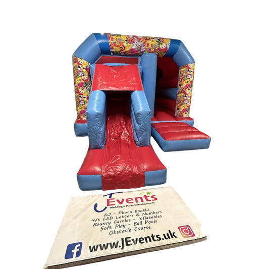 Halloween 4 Trick or Treat Bounce 'n' Slide Red & Blue
