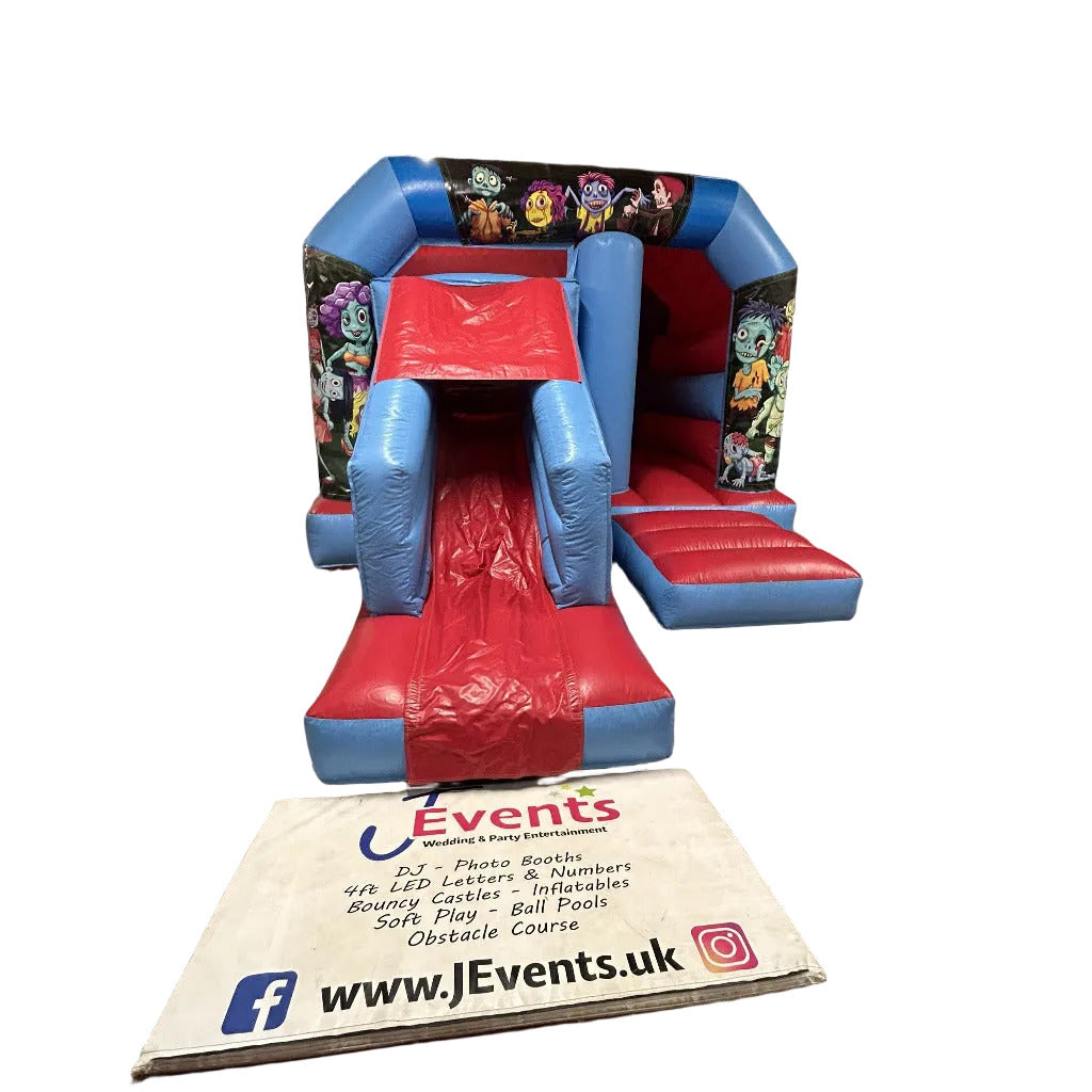 Red & Blue Zombies Bounce 'n' Slide