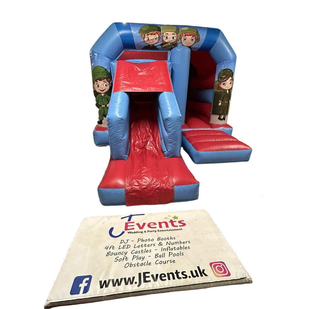 Army / Military Red & Blue Bounce 'n' Slide