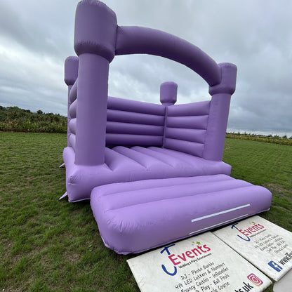 Pastel Lilac Bouncy Castle & Pastel Lilac Ball Pool