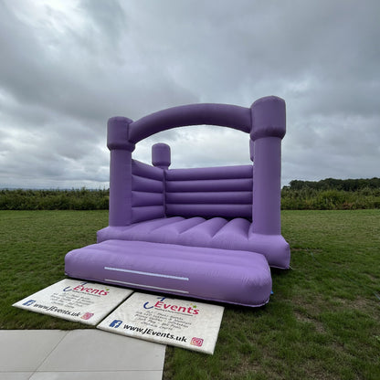 Pastel Lilac Bouncy Castle & Pastel Lilac Ball Pool