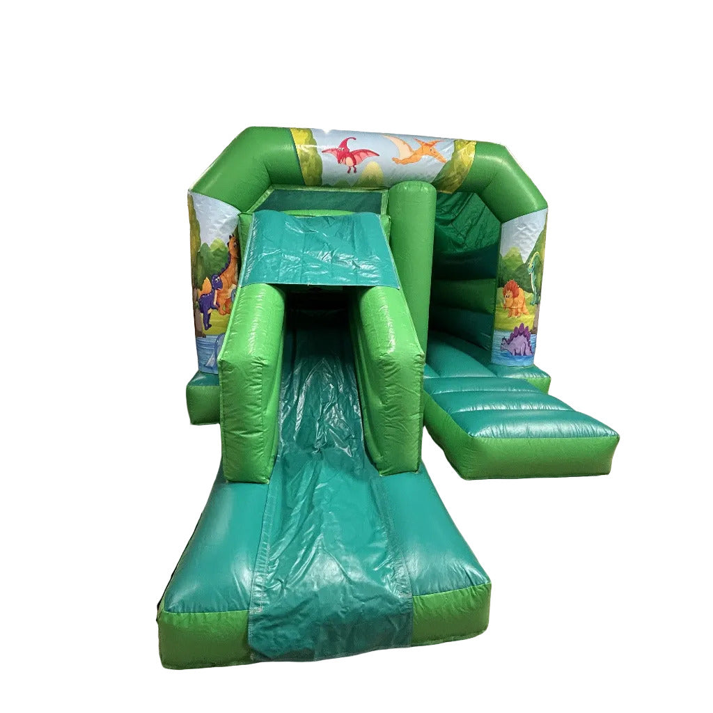 Cute Dinosaur Bounce 'n' Slide Green