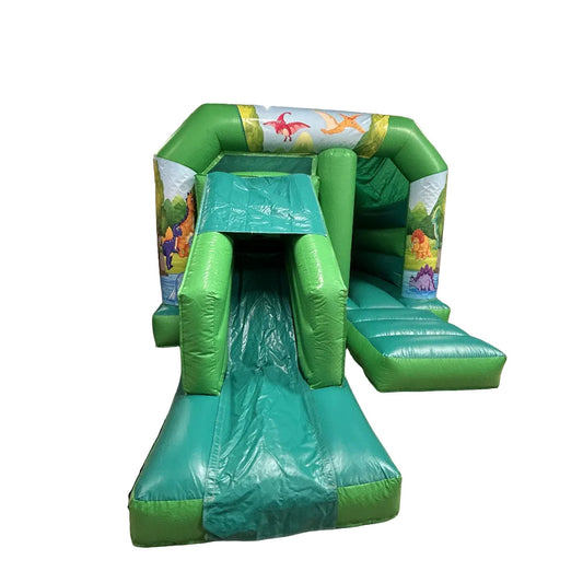 Cute Dinosaur Bounce 'n' Slide Green