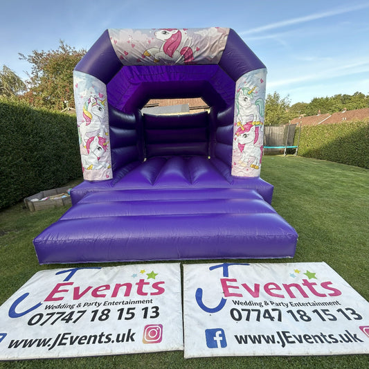 Cute Unicorn Purple Bouncy Castle