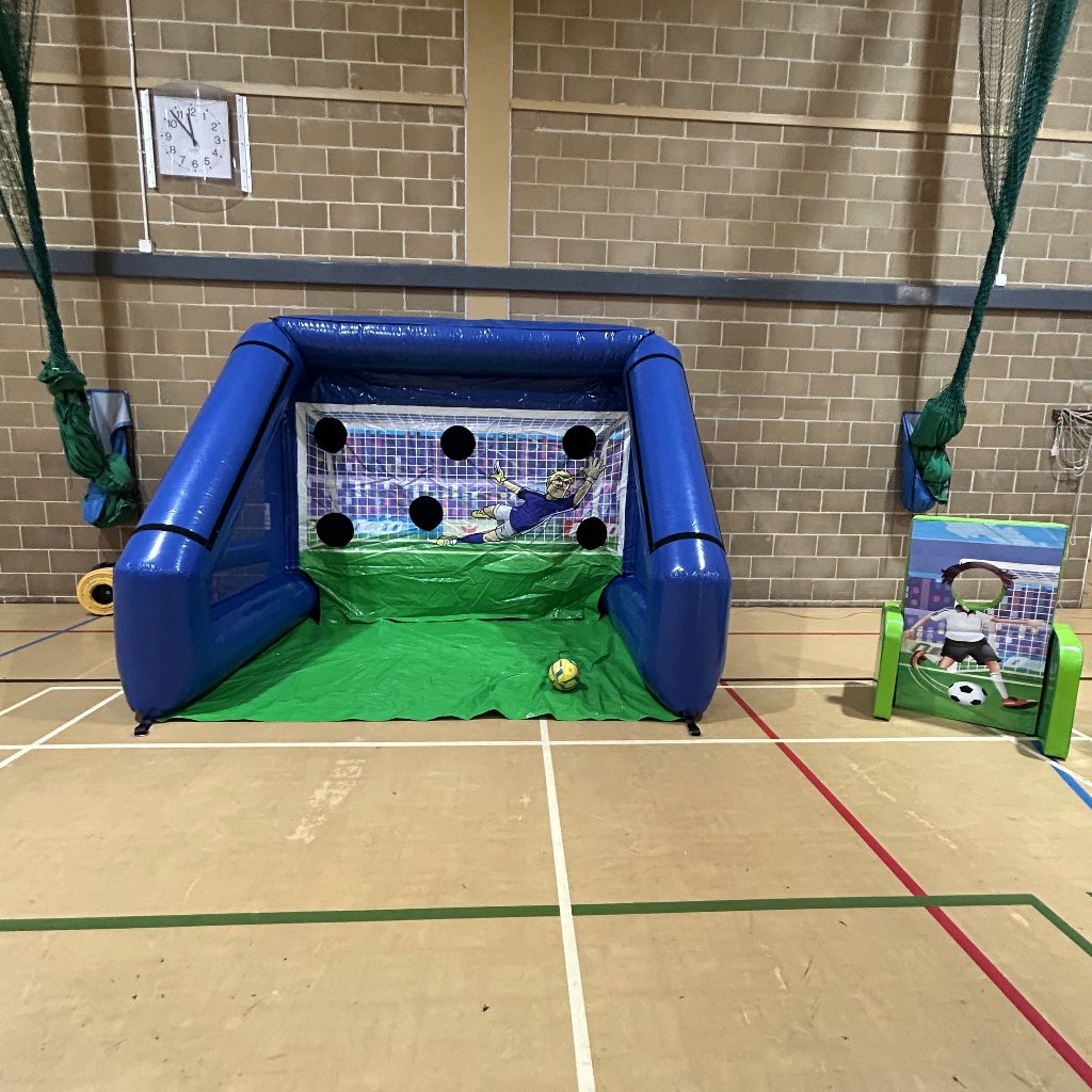 Shoot 'n' Score Penalty Shoot-Out Football Inflatable Blue