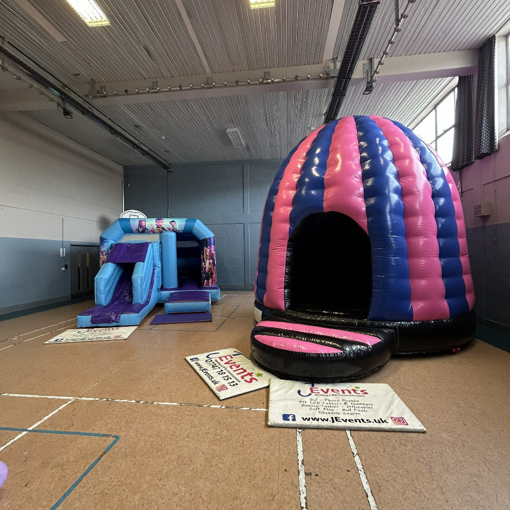 1 x Bounce 'n' Slide & 1 x Disco Dome Bouncy Castle Package
