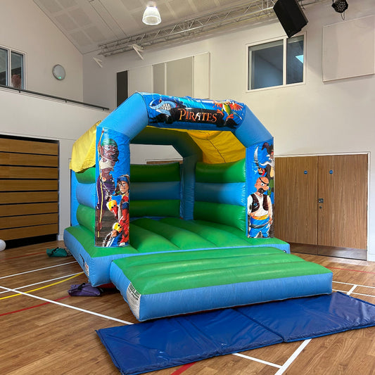 Pirate Bouncy Castle Blue & Green