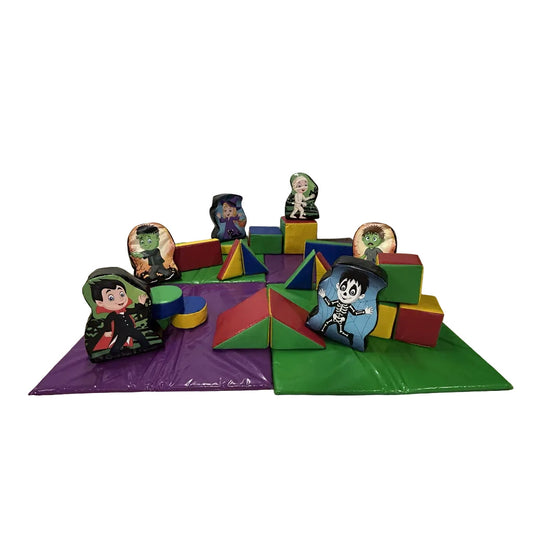 Halloween Shapes 6 x Pieces With 15 x Soft Play Shapes