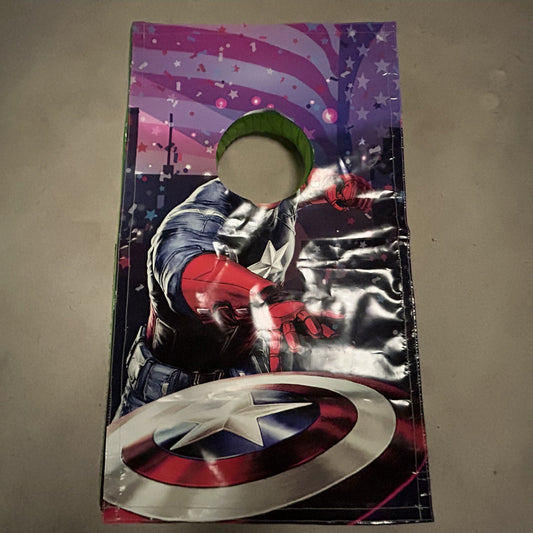Captain America ‘Face in Hole’  Peek a Boo Green & Orange