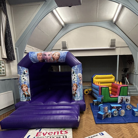 Frozen 2 Bouncy Castle Purple