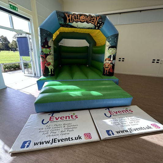Halloween Bouncy Castle Blue & Green