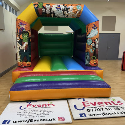 Halloween 3 Bouncy Castle Pink & Purple