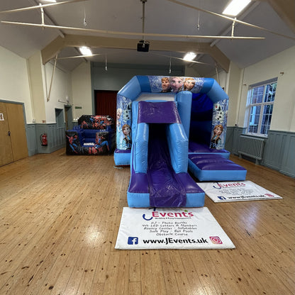 Blue & Purple Bounce 'n' Slide Frozen 2 Themed