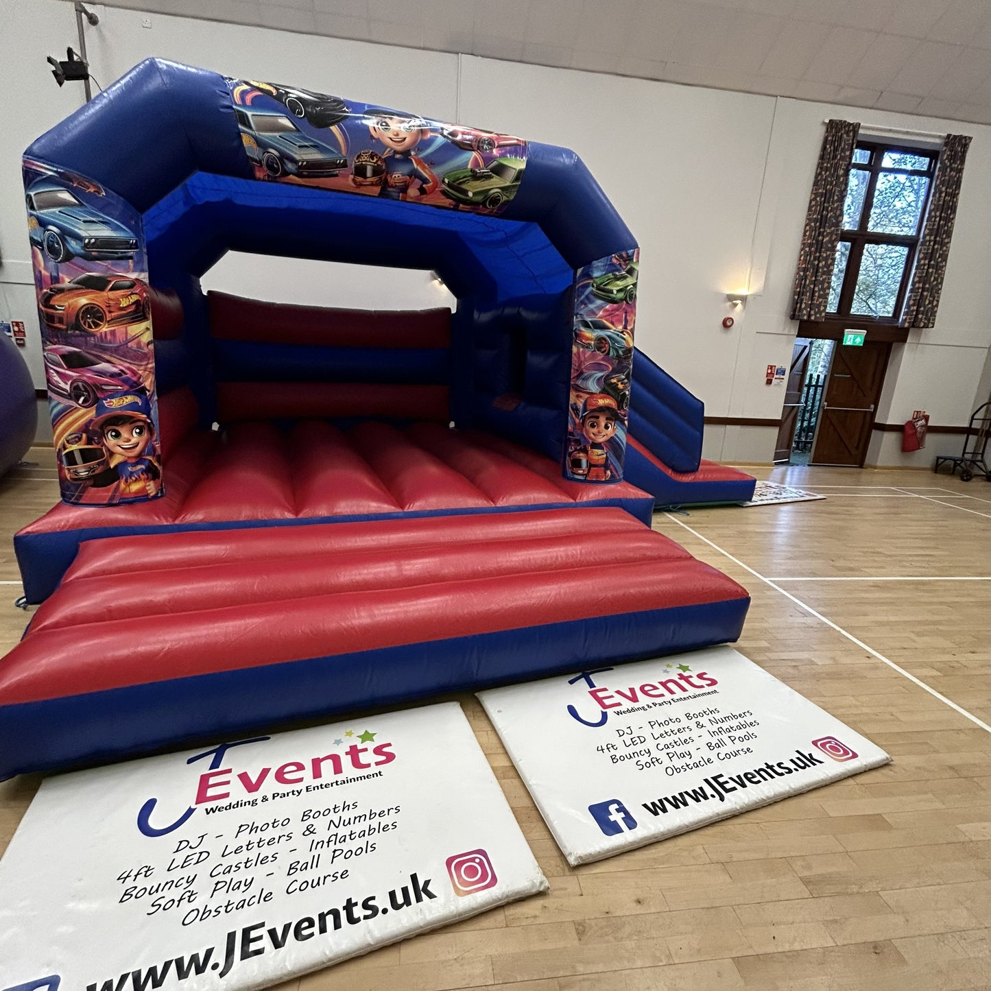 Hot Wheels Red & Blue Bounce 'n' Slide