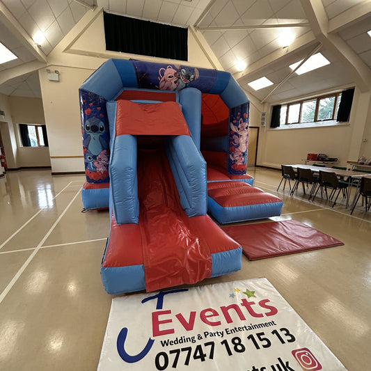 Red & Blue Bounce 'n' Slide Stitch & Angel Themed