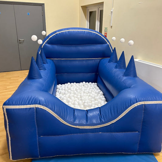 Blue Inflatable Ball Pool Air Juggler