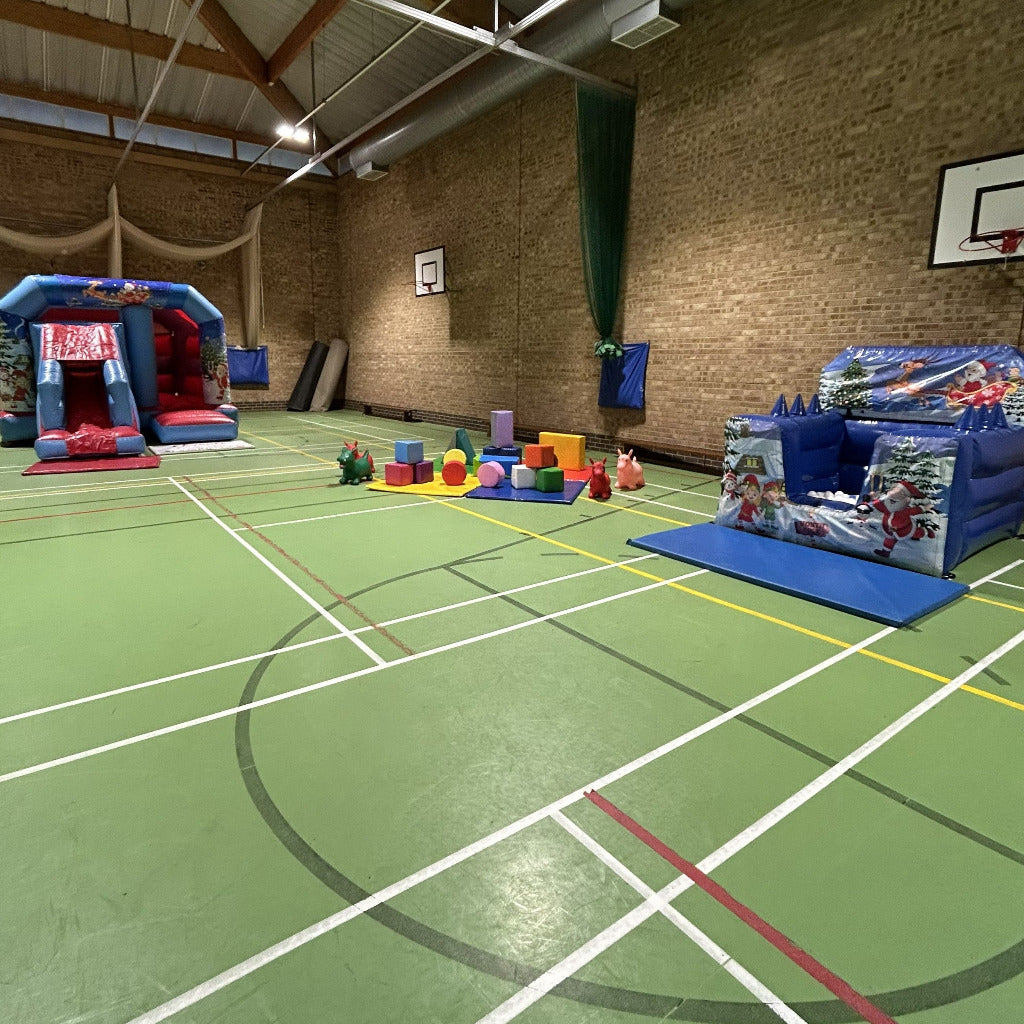 Red & Blue 2 Bounce 'n' Slide Christmas Themed