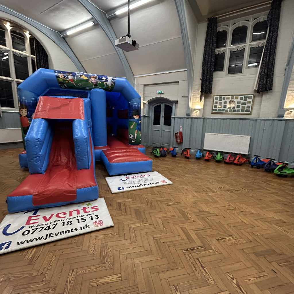 Red & Blue Bounce 'n' Slide Football 2