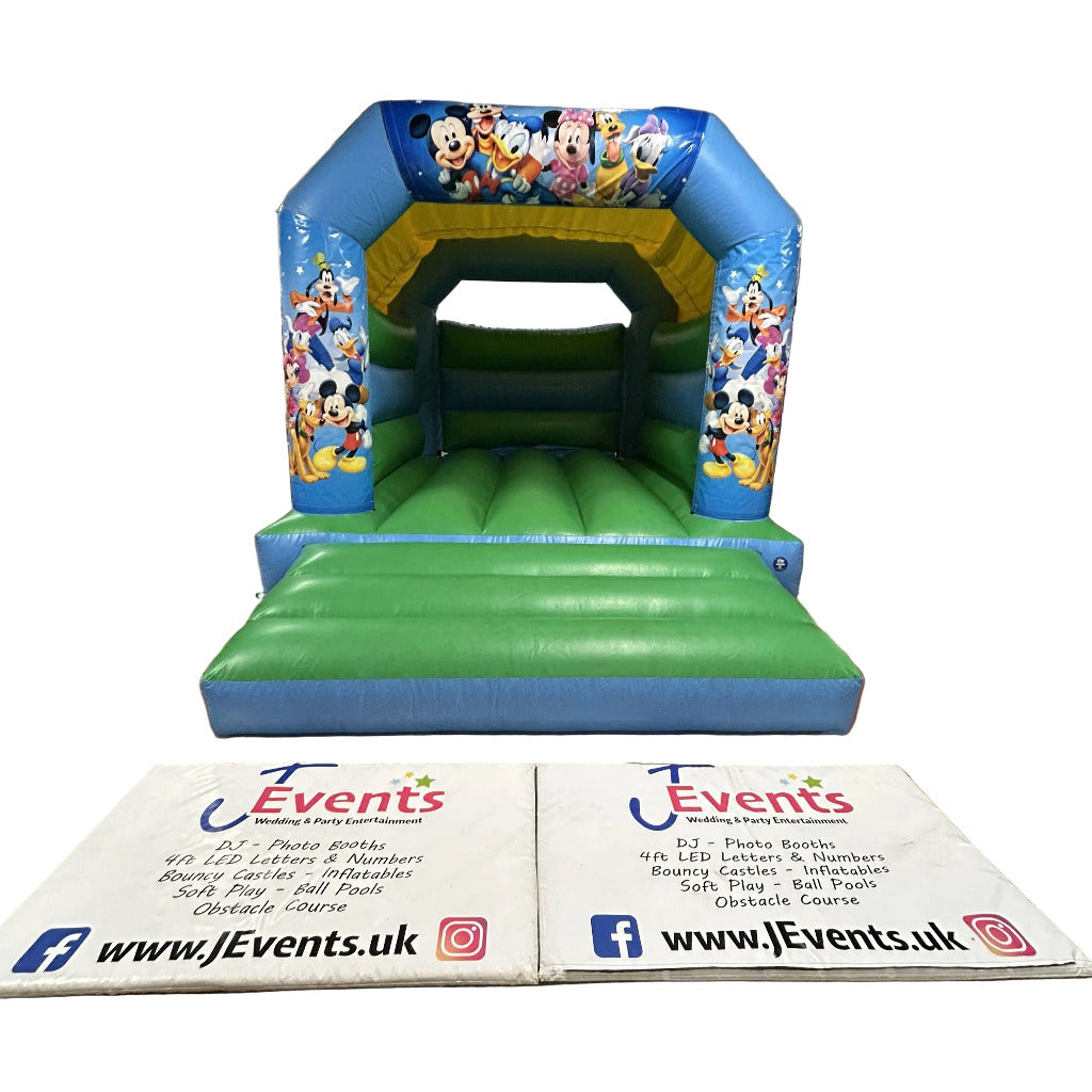 Mouse Bouncy Castle Blue & Green