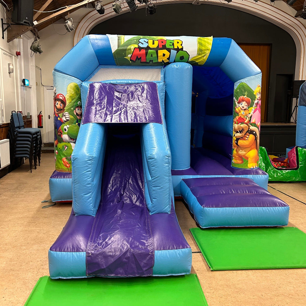 Blue & Purple Bounce 'n' Slide Super Mario Bro Themed