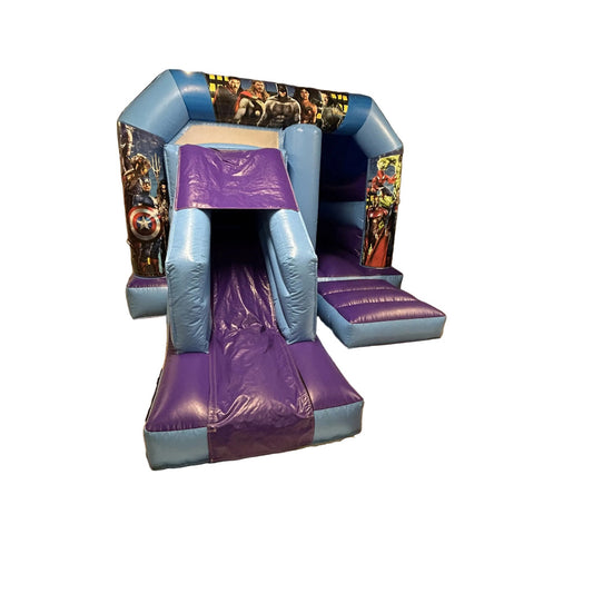 Superhero Bounce 'n' Slide Blue & Purple Marvel & DC