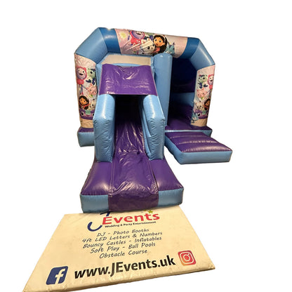 Gabbys Dollhouse Bounce 'n' Slide Pastel Blue & Purple