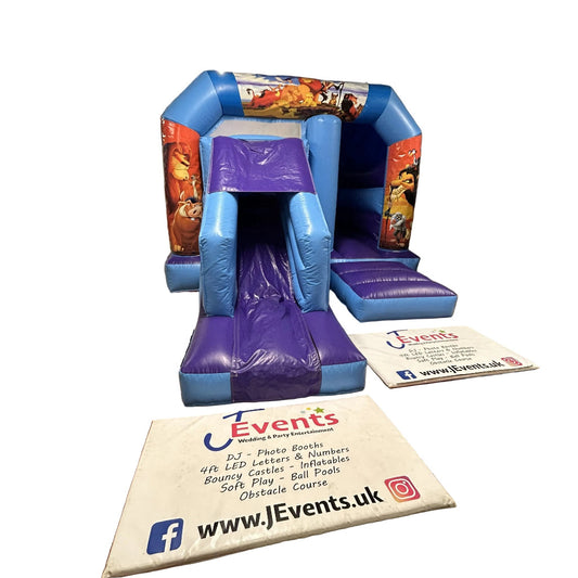 Jungle 3 Lion King Blue & Purple Bounce 'n' Slide