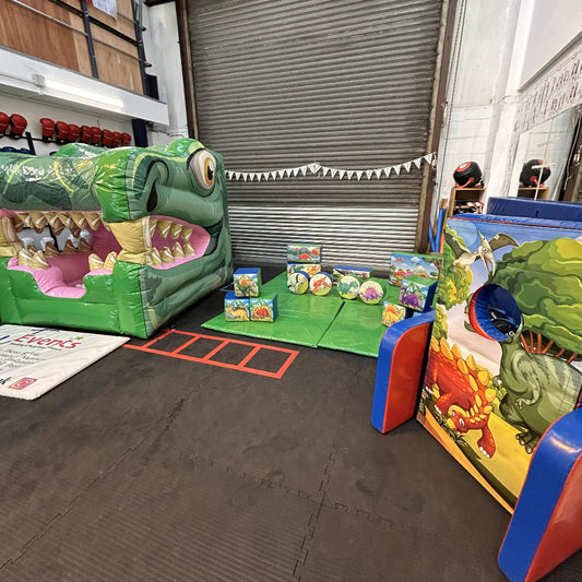 Dinosaur Green Inflatable Ball Pool Air Juggler 3D