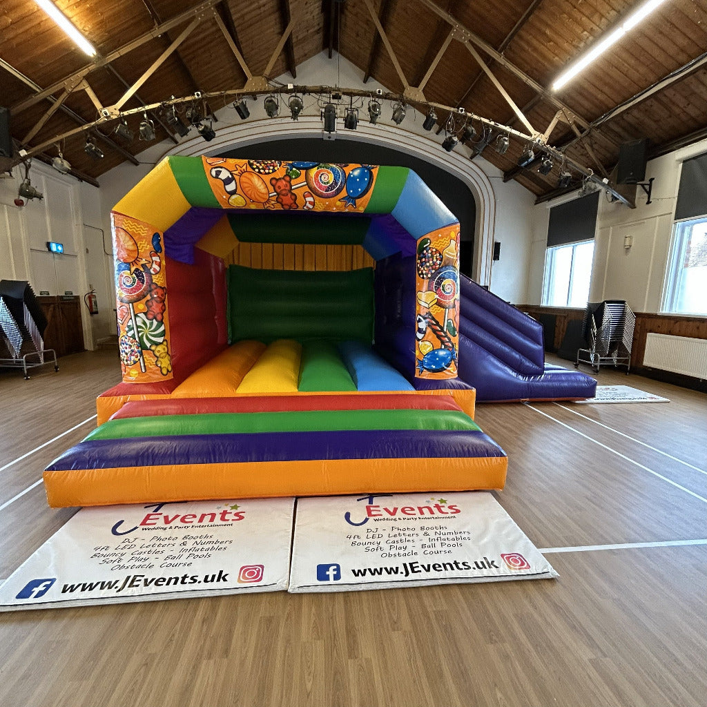 Multicoloured Bounce 'n' Slide Sweets / Candy Themed
