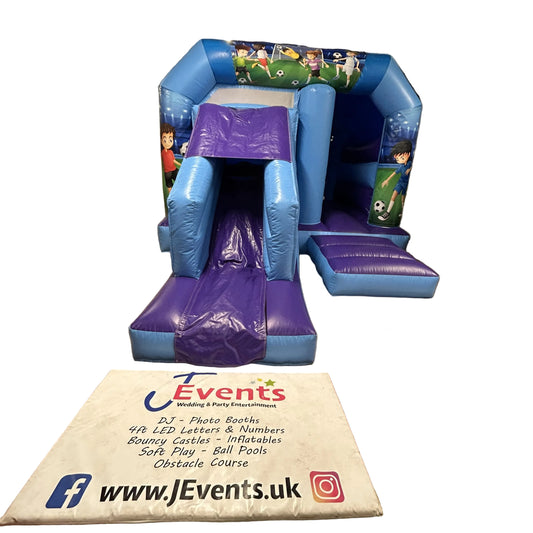 Blue & Purple Bounce 'n' Slide Football 2 Themed
